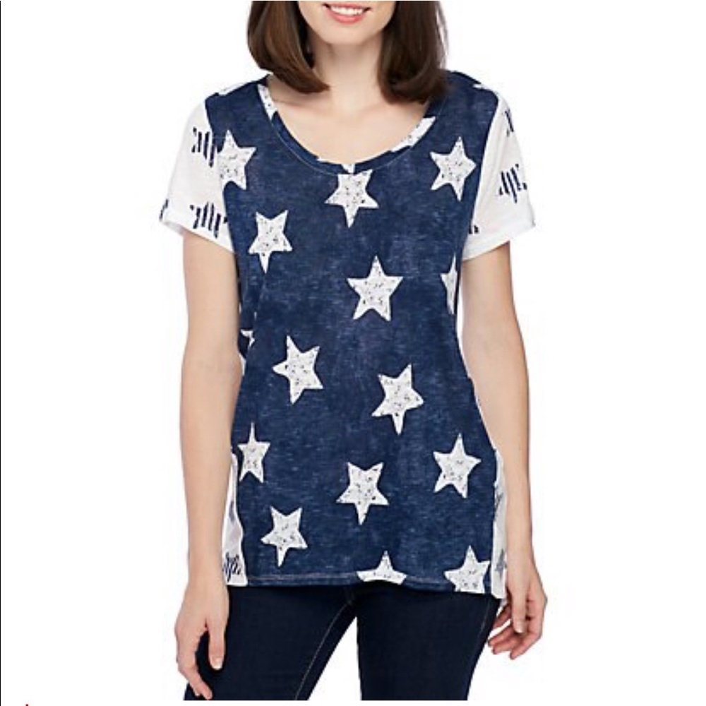 New Scoop Neck Tee Perfect for 4th of July!